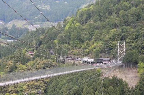 谷瀬の吊り橋